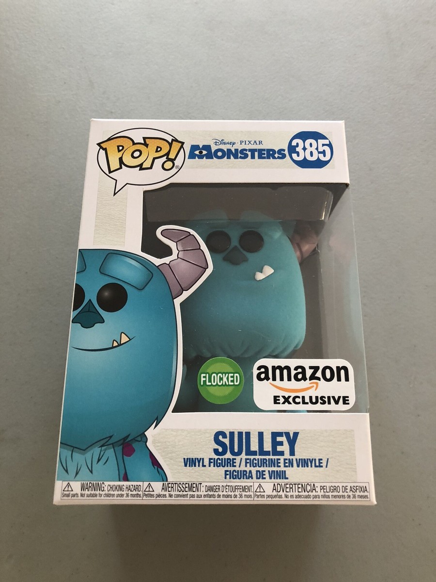 Funko Pop Sulley Waving Flocked Amazon Exclusive Disney Pixar Monsters Inc  #385
