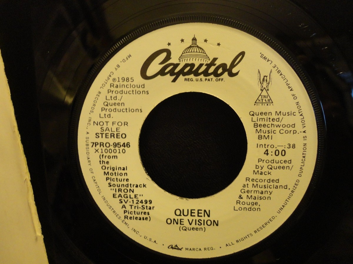 promo QUEEN / ONE VISION 1985 7PRO-9546 White Label promo NM | eBay