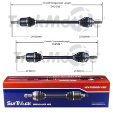 For Toyota Tercel FWD/4WD 1983-1987 Pair of Front CV Axle Shafts SurTrack Set