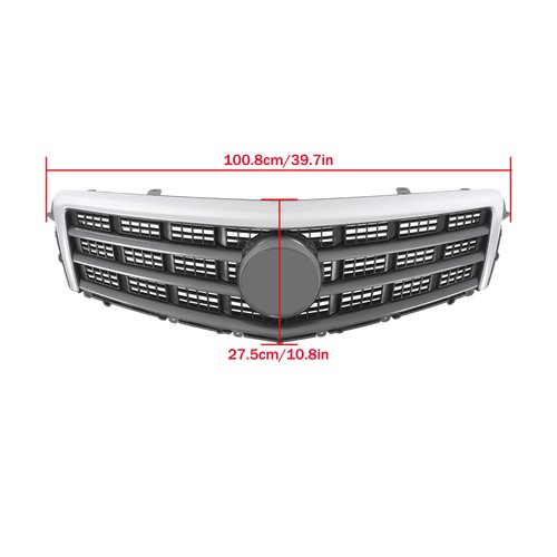 For 2013-2014 Cadillac ATS Front Upper Grille With Trim Molding 23490309 - Picture 2 of 12