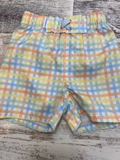 Ruggedbutts Boys UPF 50 Swim Trunks Size 2 Multicolor Check 100 Polyester
