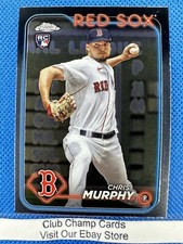 2024 #47 Chris Murphy Topps Chrome Baseball Base Card RC Red Sox