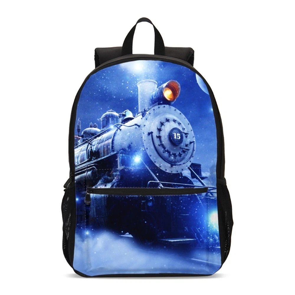 Locomotive Train Engine Students Backpack, School Bag, Back To School Gift