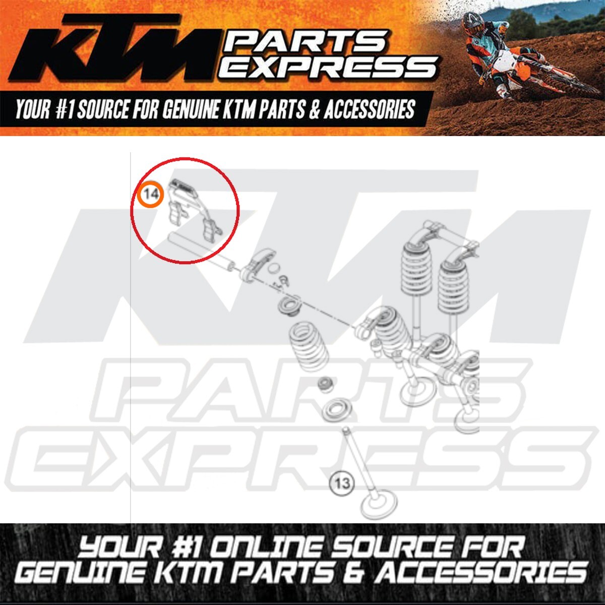 NEW OEM KTM CAM FOLLOWER CLIP 790 ADVENTURE 890 ADVENTURE R DUKE