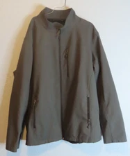 Swiss Tech Mens 3XL Coat Jacket Gray Full Zip Shoftshell