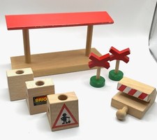 7 Piece Brio Wooden Train Track Accessories
