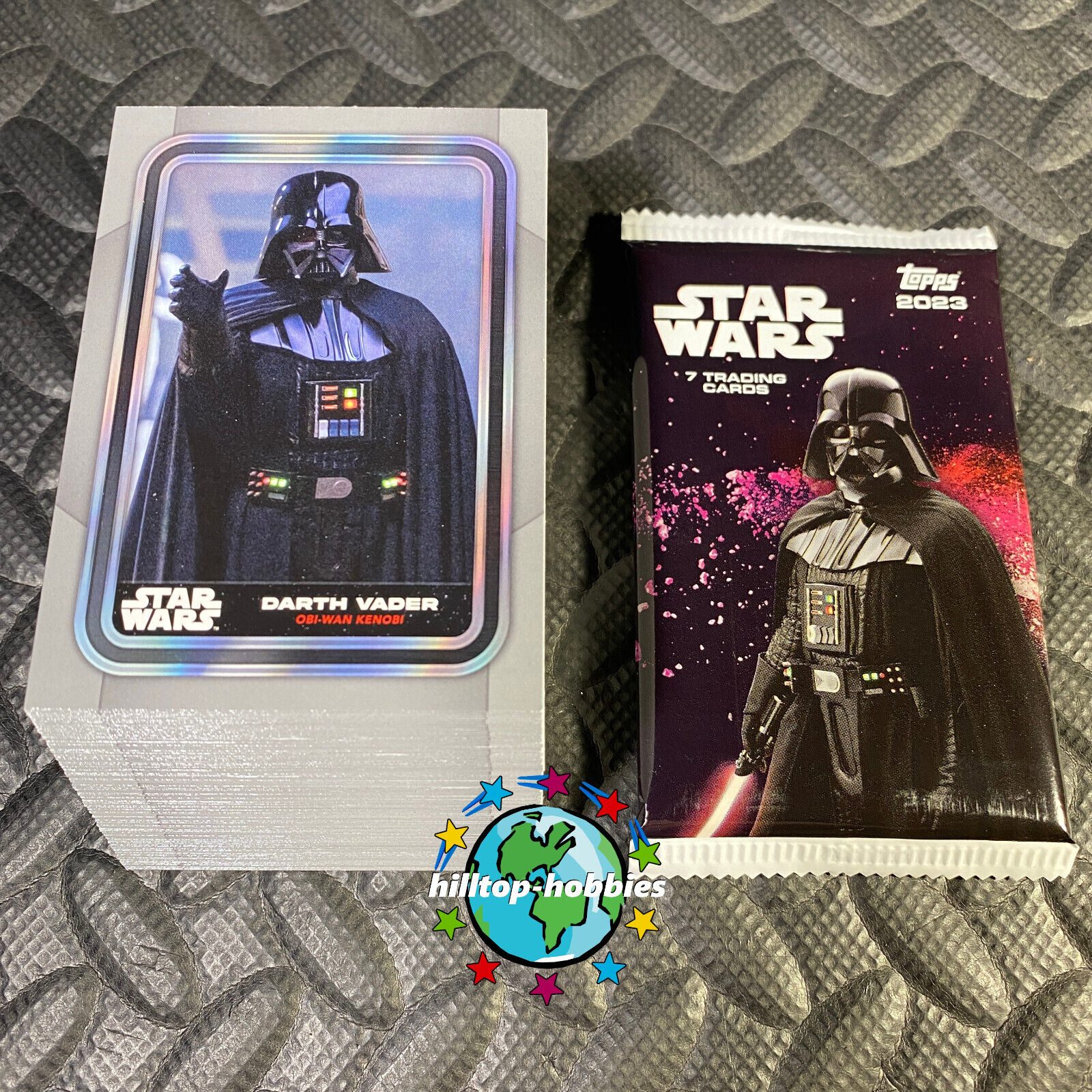 2023 TOPPS STAR WARS FLAGSHIP TRADING CARDS COMPLETE 100-CARD BASE SET +WRAPPER!