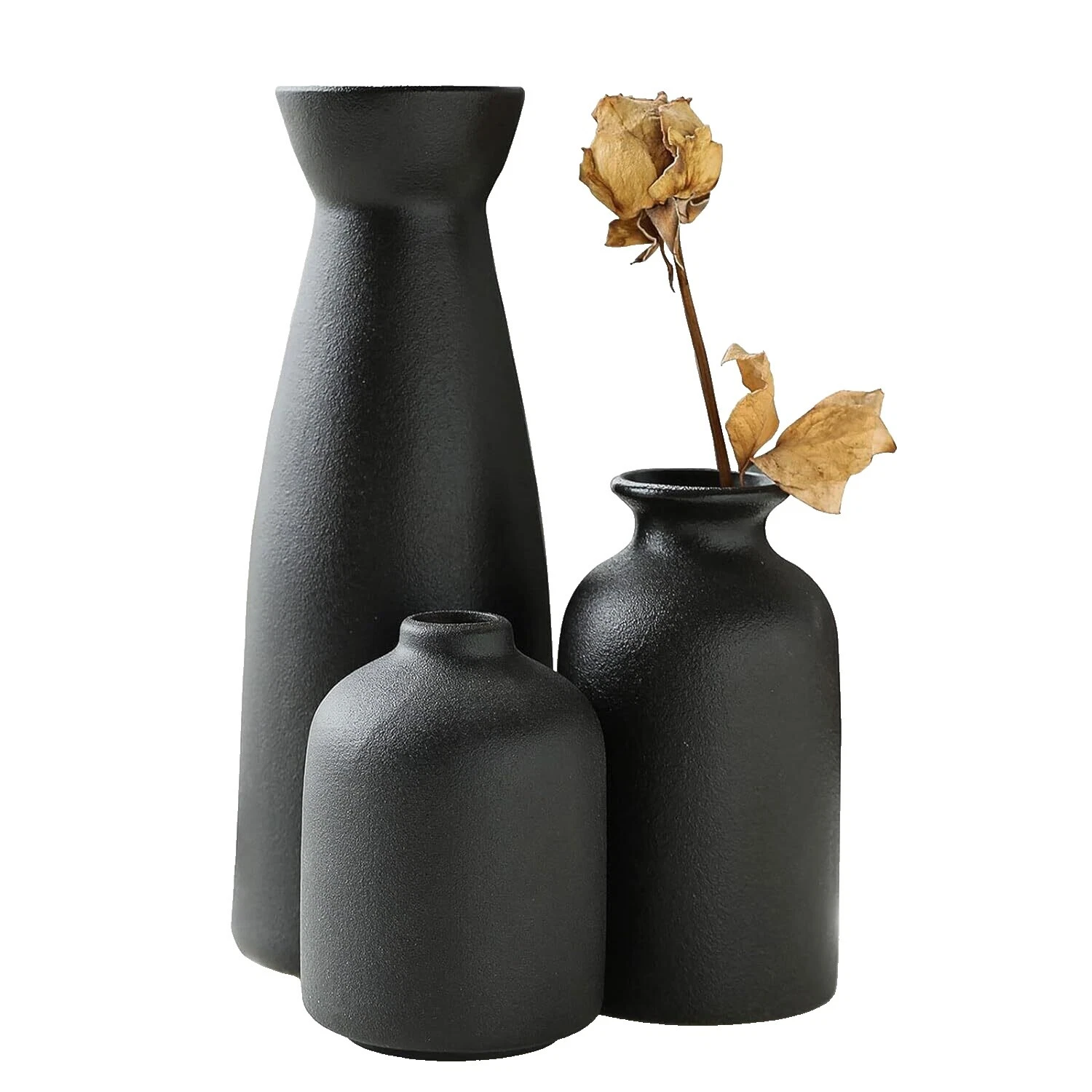 Black Modern Vases