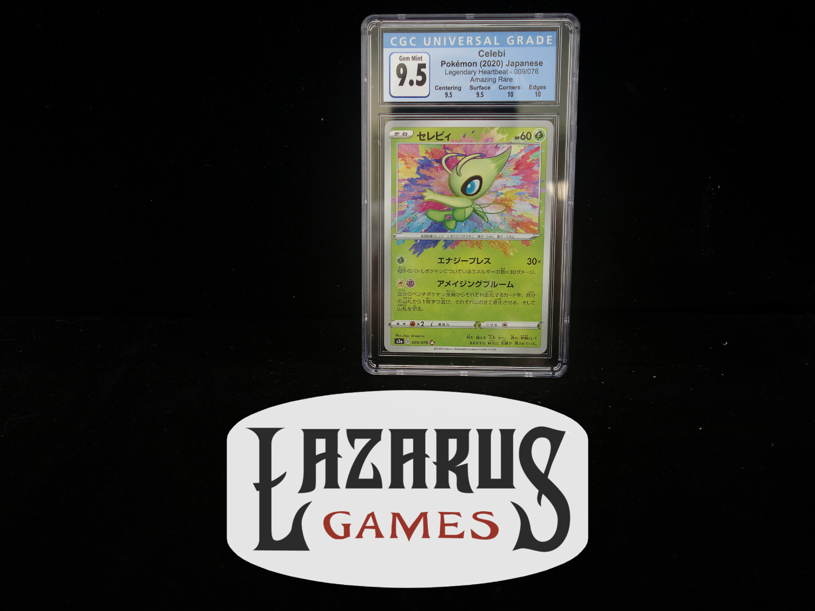 Pokemon Celebi Amazing Japanese Legendary Heartbeat CGC Gem Mint 9.5 009/076