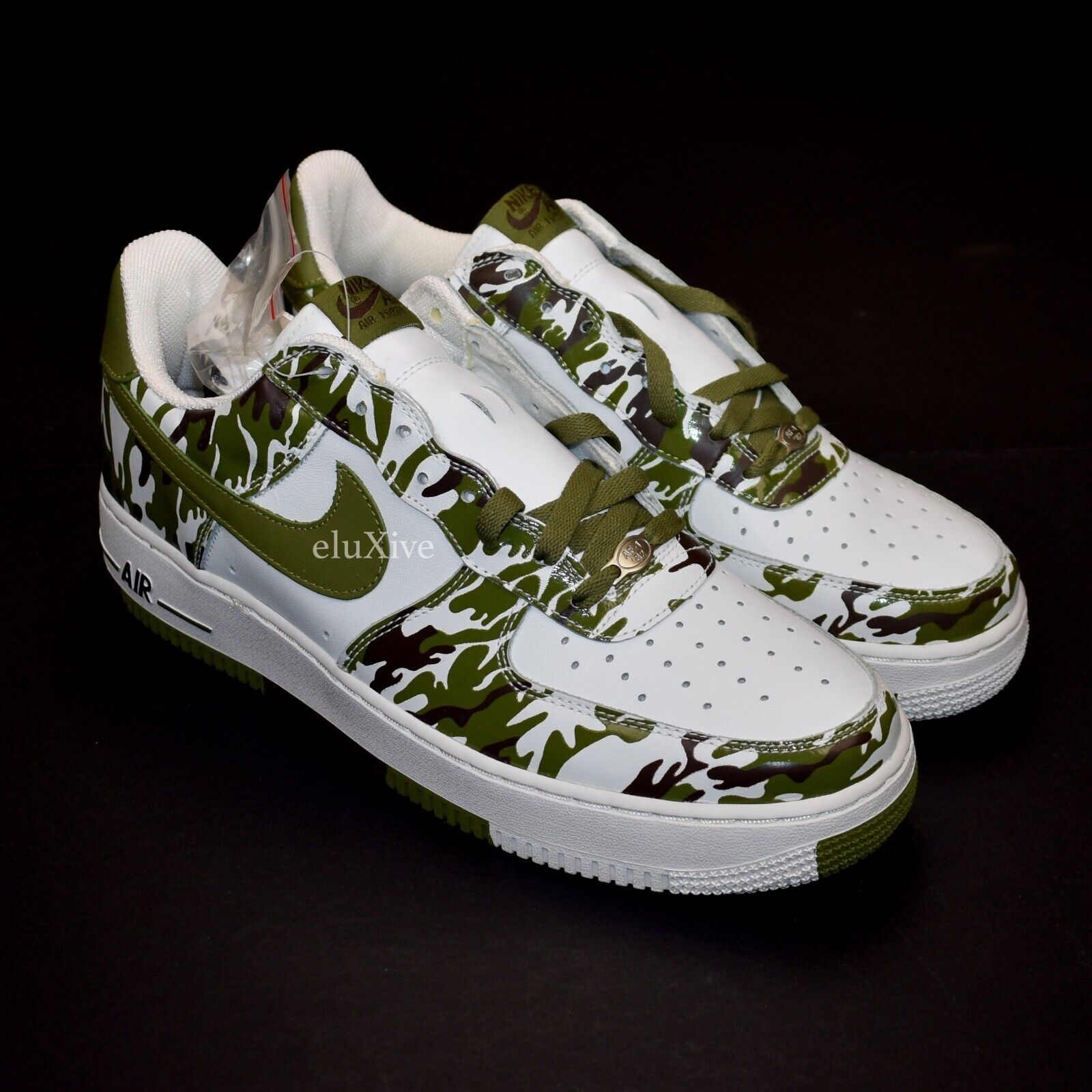 Afgeschaft groentje verhaal NWT Nike Air Force 1 Low Palm Green Camo Print Leather 12 Men&#039;s 2005  AUTHENTIC | eBay