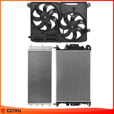 For 13 14-2016 Ford Fusion Dual Cooling Fan And Radiator A/C Condenser Assembly