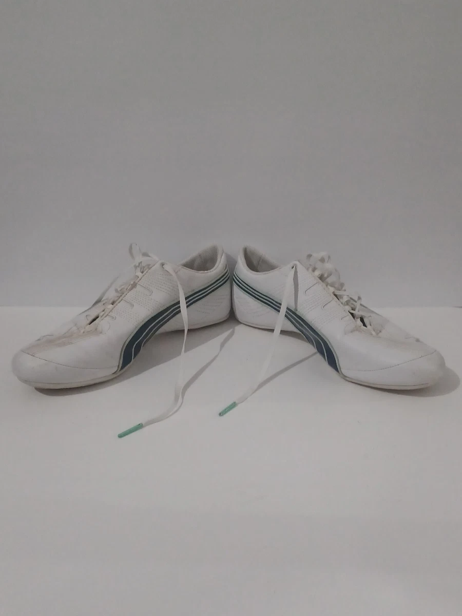 Puma 348273 06 Shoes Womens 7 White Navy Green Dance Cheer