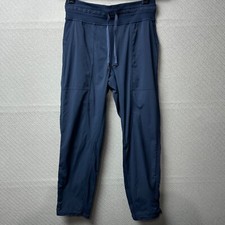 Lululemon Dance Studio II Pants Womens 4 Blue Crop Pull On Loungewear w6apm