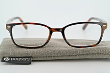 Gafas de lectura Peepers Copper Focus +1,00 aumento caparazón de tortuga *como nuevas*