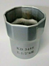 KD 3455 2-1/2" Round Hex Wheel Bearing Lock Nut Socket 1/2" Drive