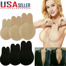 Silicone Self-Adhesive Stick On Gel Push Up Strapless Backless Invisible Bras US