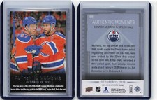 15/16 Upper Deck SP Authentic Moments #160 Taylor Hall Connor Mcdavid Oilers