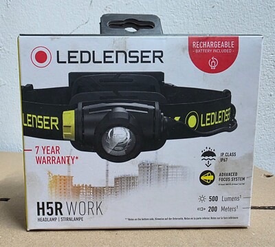 LEDLENSER LED-Stirnlampe 'H5R Work' (500 Lumen 2h akkubetrieben wasserdicht) NEU