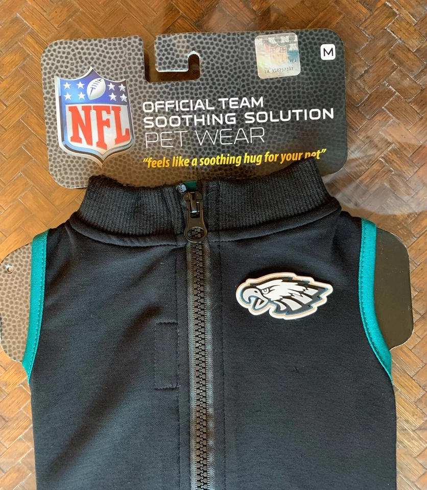 Philadelphia Eagles Soothing Solution Pet Calming Vest Shirt-PetsFirst Sz M NWT - Image 3 of 4