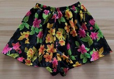 Vintage Victoria's Secret Gold Label Satin Tap Pants 80's 90's Shorts Floral M