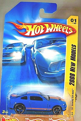 No264. 100％ホットウィール　SHELBY 6台セット 2008 Hot Wheels #1 New Models 1/40 '07 FORD SHELBY GT-500 Blue