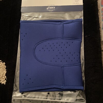 ASICS Take Down XL Logo Wrestling Knee Pad Mens Blue ZD0153