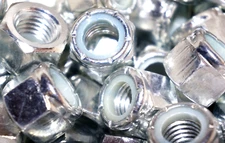 25pcs 5/8-11 Nylon Insert Hex Lock Nuts Zinc Plated Steel Nyloc Locking Nut