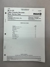 RCA VG4202 Original Schematics Free Shipping