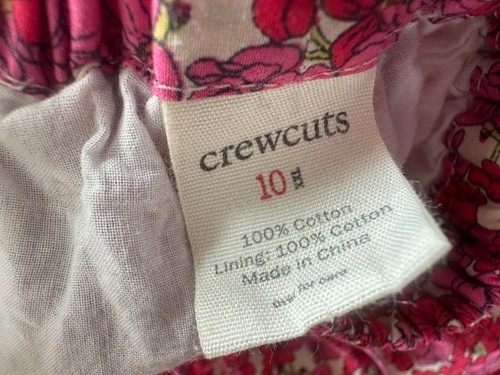 Crewcuts Girls Size 10 Pull on Floral Pink Cotton Skirt Bloomcore Spring - Picture 5 of 6