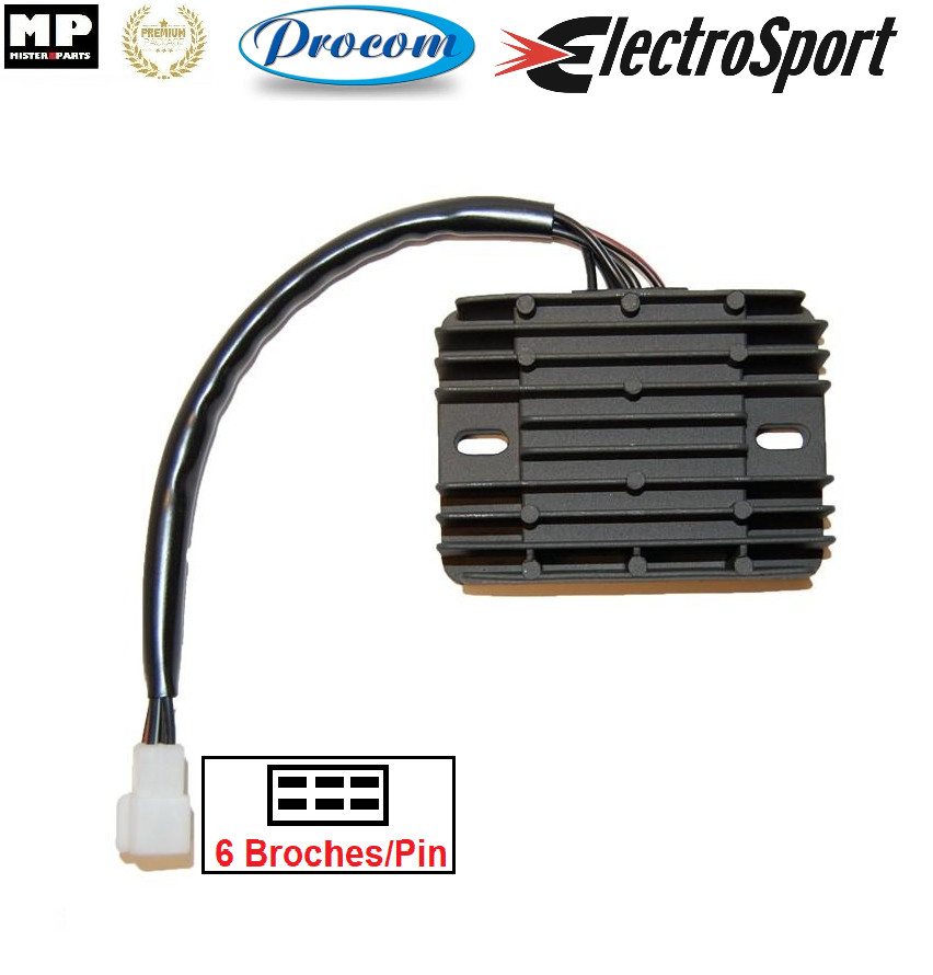 Régulateur redresseur de tension 6 broches moto Triumph TT600 00-03
