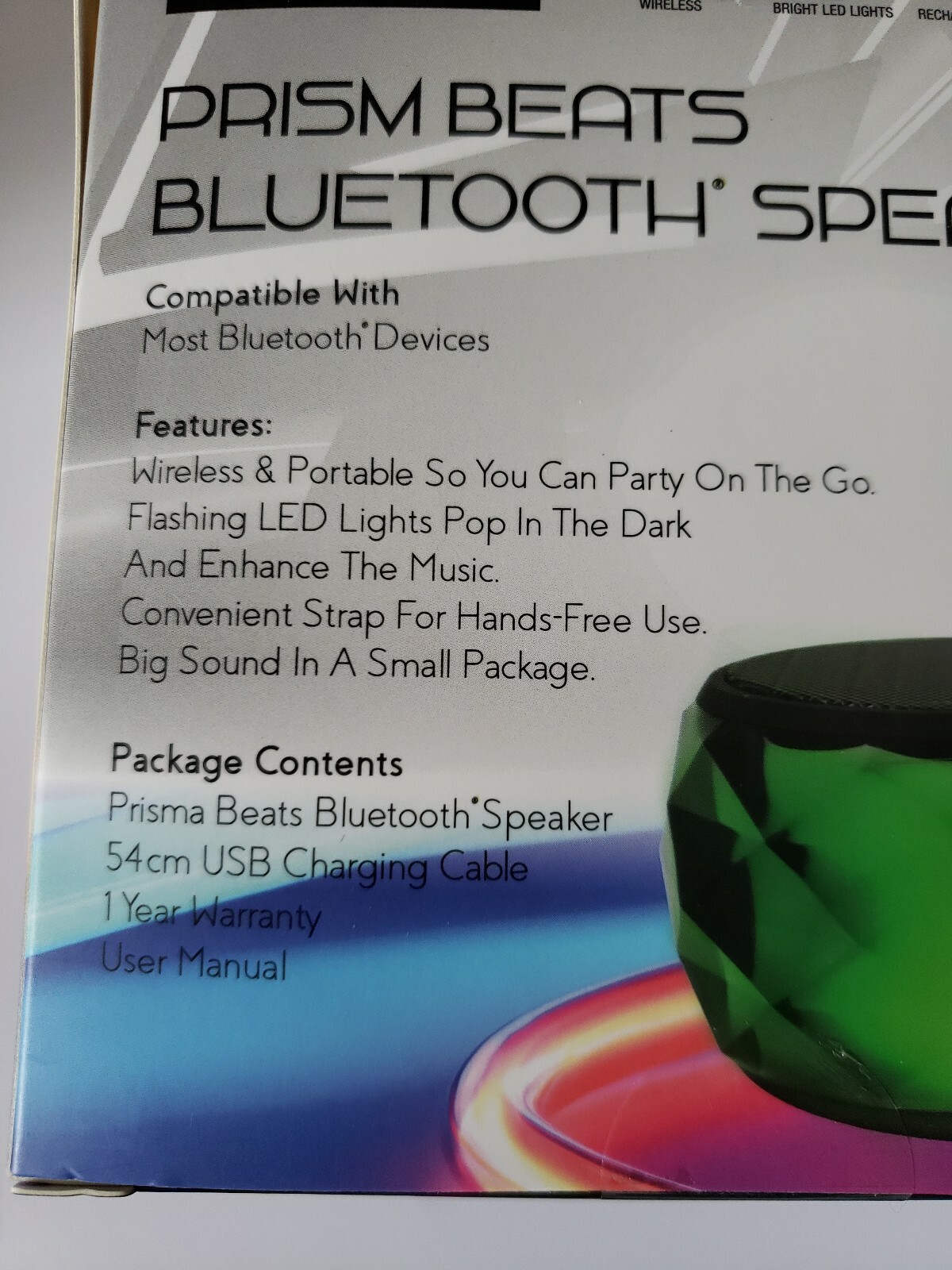 Vivitar Lumibeat Prism Beats Bluetooth 