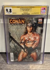 CONAN THE BARBARIAN #1 PHOTO VARIANT CGC SS 9.8 SIGNED BY ARNOLD SCHWARZENEGGER