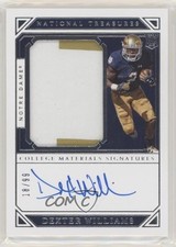 2019 Panini National Treasures Collegiate 18/99 Dexter Williams #148 Auto 1h1