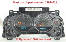 07-13 Silverado Suburban Tahoe Instrument Cluster Speedometer 15944011 Any Miles 07-13 Silverado Suburban Tahoe Instrument Cluster Speedometer 15944011 Any Miles