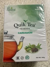 Quik Tea - Cardamom TEABAGS    BB 05/2027