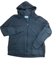 Champion Womens Hoodie Full Zip Fleece Heavy Weight Gray size XL