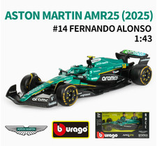 Bburago 1:43 2023 F1 Formula Aston Martin AMR23 AMR25 Racing Car Alonso Stroll