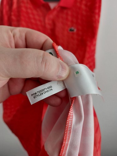 POLO LACOSTE SPORT NOVAK DJOKOVIC 3XL (TAGLIA 8) ARANCIONE NUOVA CON ETICHETTE - Foto 12 di 15
