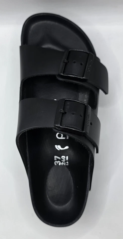 Birkenstock/papillio Arizona Pap exquisito cuero negro estrecho Foto 2 de 4