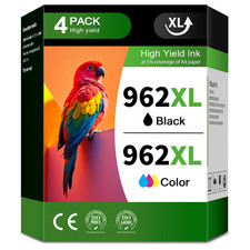 4PK 962XL Ink Cartridges for HP Officejet Pro 9010 9015 9016 9018 9019 9020 9025