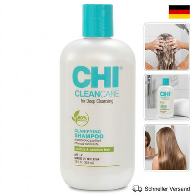 CHI CleanCare Tiefenreinigung Shampoo 355ml Klärend Pflege Glanz Haar Neu+++