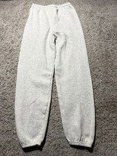 Vintage 1990s Hanes Grey Sweatpants Joggers Soft Medium Cuffed EUC Gym
