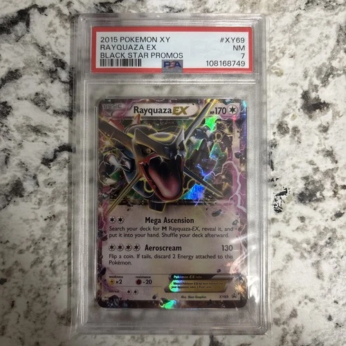 Pokémon Rayquaza EX #XY69 - Black Star Promo Holo Rare Foil 2015 - PSA 7 NM