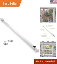 Adjustable Sliding Door Security Bar with Childproof Lock - 25.75-47.5 Inches