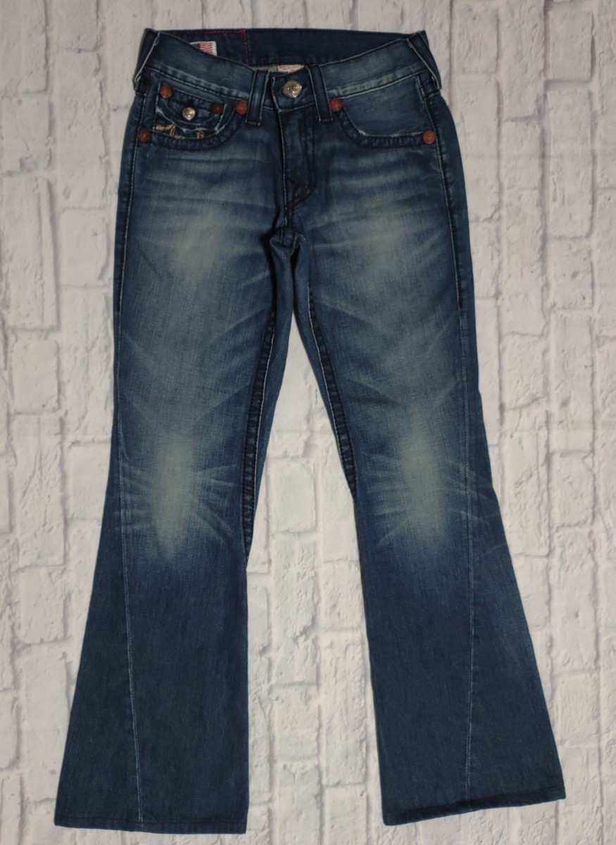 True Religion Rainbow Joey Flare Jeans Joey Women's 29 | eBay
