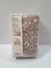 IKEA JATTEVALLMO Dark Pink Paisley King Sheet Set 4 Piece