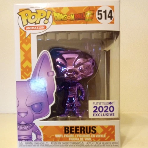 Funko Pop! Vinyl: Dragon Ball - Beerus (Purple Chrome) - Funimation (Exclusive)