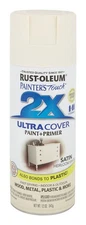 Rust-Oleum 249076 2X Ultra Cover Satin Heirloom White Paint 12 oz. (Pack of 6)