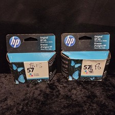Genuine OEM HP 57 Tri-Color Ink Cartridges Standard 2PK BUNDLE EXPIRED