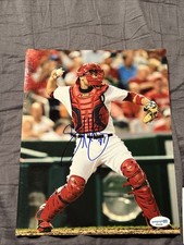 SANDY LEON  SIGNED AUTOGRAPHED 8x10 PHOTO PICTURE WASHINGTON NATIONALS  ACOA